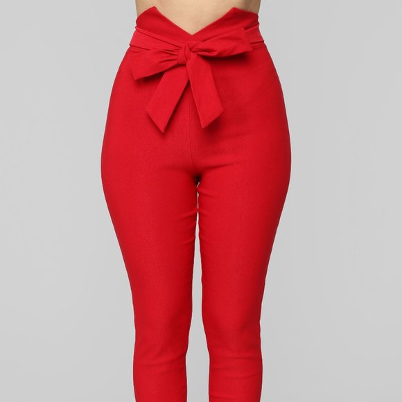 Fashion Nova Knot Your Girl Pants - Picture 1 of 3